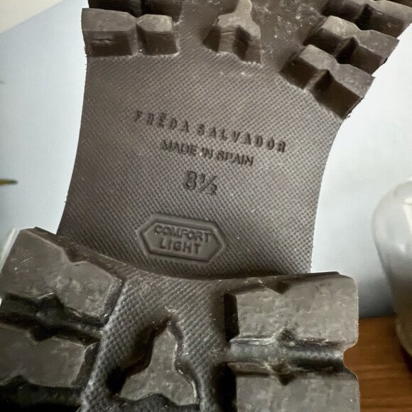 Freda Salvador Brooke Rain Resistant Dark Brown Leather Chelsea Boots 8.5 - Picture 8 of 10